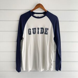 Gap Mens 100% Cotton Raglan Henley “Guide” Long Sleeve Tee Size Large